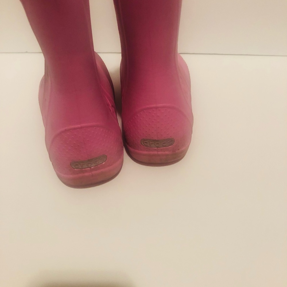 Crocs boots pink girls size junior 2 - Picture 5 of 6